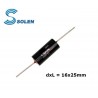 Solen PPE 1uF/630V, polypropylene axial capacitor