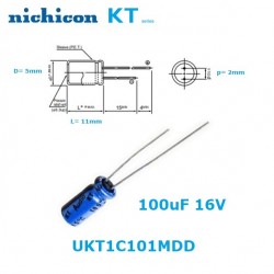 Nichicon KT ''Audio'' 100uF 16V