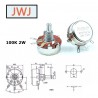 JWJ potenziometro 100KB, lineare 2W a filo, perno pieno WTH118-1A