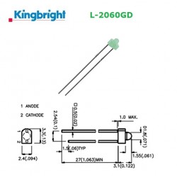 Kingbright L-2060GD, LED...