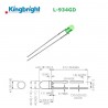 Kingbright L-934GD, GREEN 3mm LED