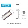 Mallory PFP 60+40+30+30uF 250V, condensatore elettrolitico multiplo, -10+50%