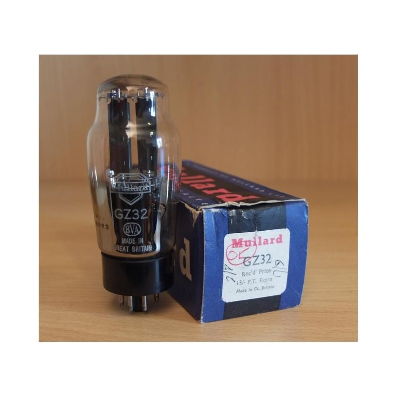 Mullard GZ32, selected rectifier tube, made in UK