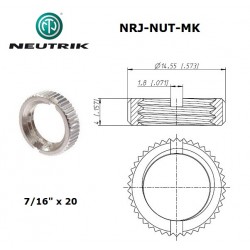 Neutrik NRJ-NUT-MK, metal...
