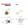 Switchcraft L11, jack 1/4" MONO, long bushing, open circuit
