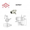 SC Precision SCP607-NB, jack RCA black, not isolated, nickel plated