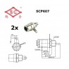 2x SC Precision SCP607-NB, jack RCA nero nickelato non isolato
