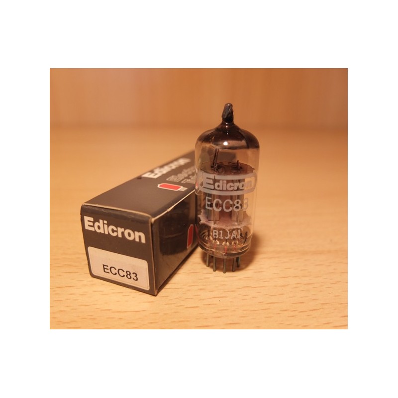 Edicron ECC83 Ei, selected preamplifier tube, silver anode, made in YU