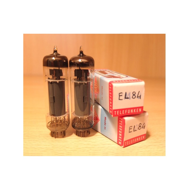 Telefunken EL84, coppia di valvole amplificatrici usate, made in WG.