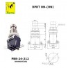 Bugle Boy PBS-24-212, DPDT MOMENTARY pushbutton switch, ON-(ON), solder lugs