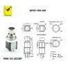 Bugle Boy PBS-24-202SP, interruttore a pressione DPDT (2PDT), ON-ON, PCB pins