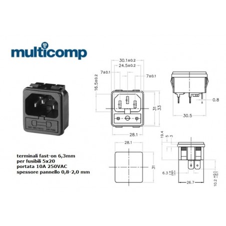 Multicomp JR-101-1FS