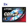 Cassetta TDK CDing 2, 54'' nuova sigillata, pacco da 2pz.