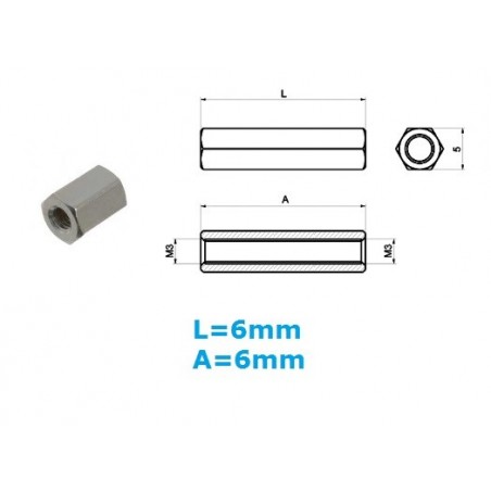 Distanziale in ottone