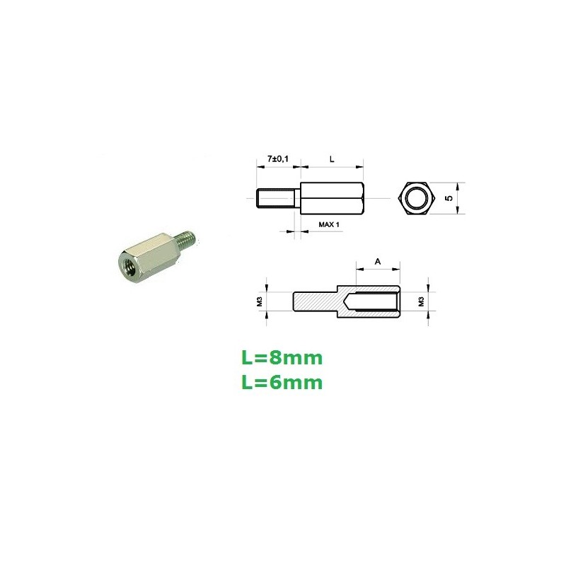 Distanziale in ottone