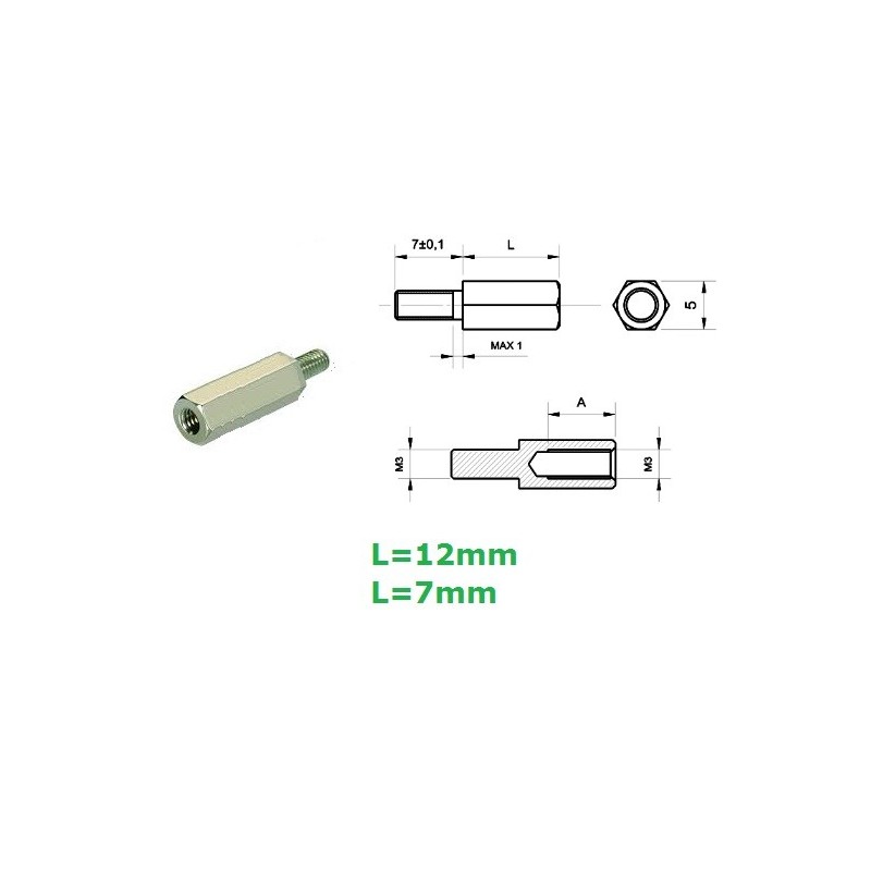 Distanziale in ottone