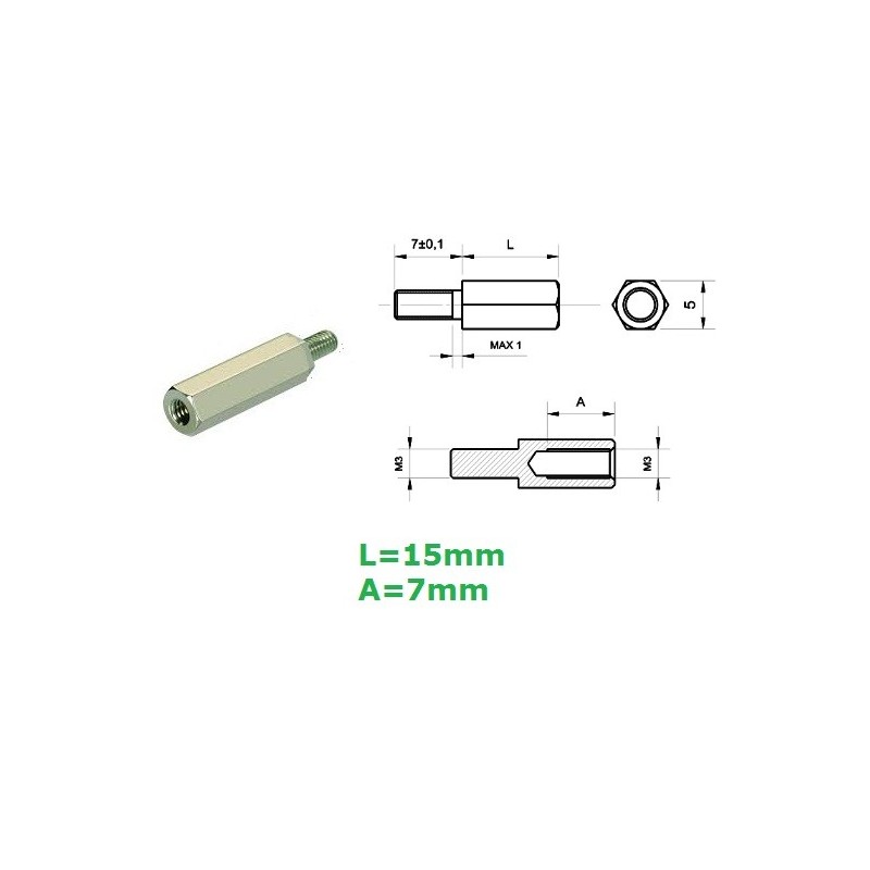 Distanziale in ottone