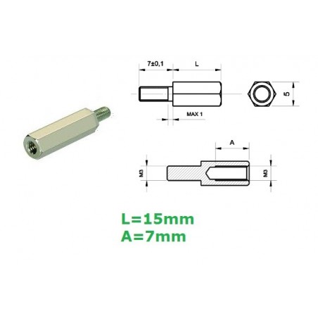 Distanziale in ottone