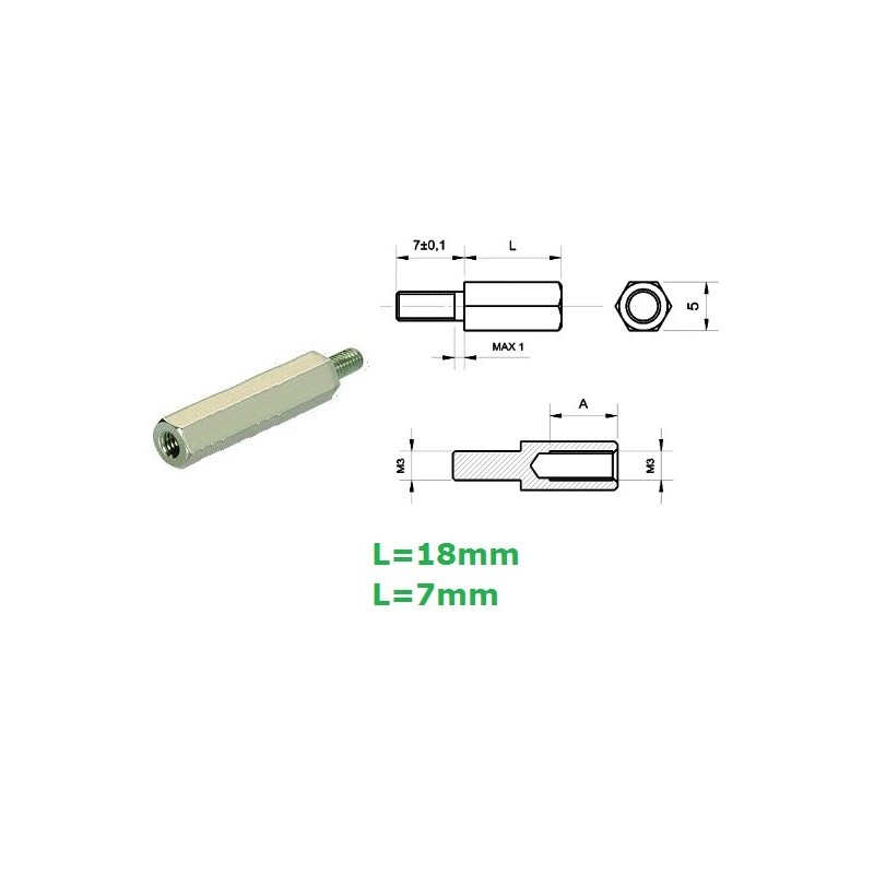 Distanziale in ottone