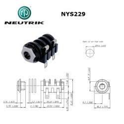 Neutrik NMJ2HC-S, jack MONO...