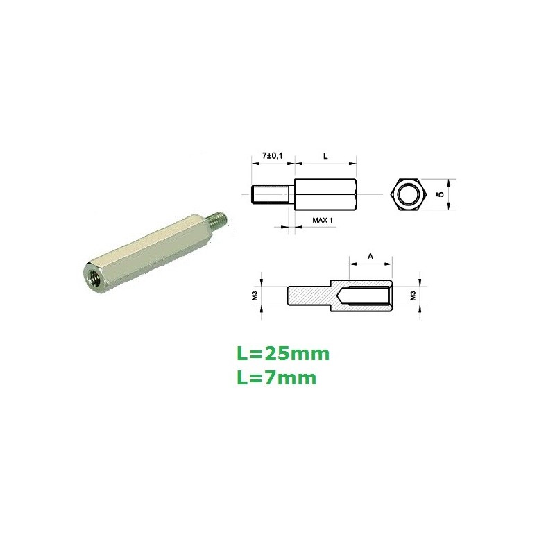 Distanziale in ottone