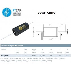 Fischer & Tausche 22uF/500V