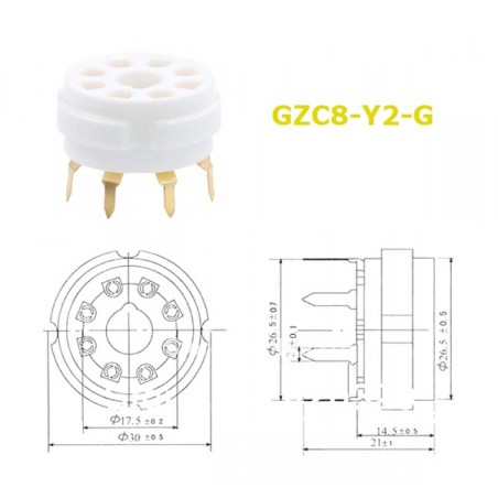 Octal GZC8-Y-G GOLD