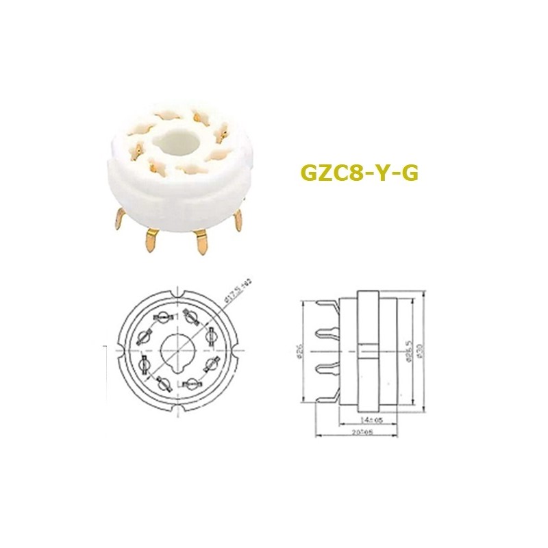 Octal GZC8-Y-G GOLD