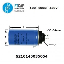 Fischer & Tausche 100+100uF 450V