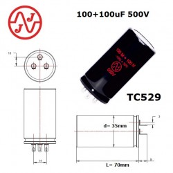 JJ Electronic 100+100uF/500V
