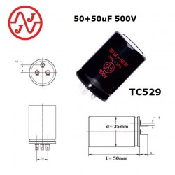 JJ Electronic 50+50uF/500V