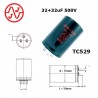 JJ Electronic 32+32uF/500V