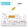 Mallory '150', 0,0022uF/630V 5% axial polyester capacitor, 150222J630BB