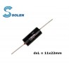 Solen PPE 0,27uF/630V, axial polypropylene capacitor