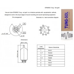 Tung-sol EF806S GOLD PINS