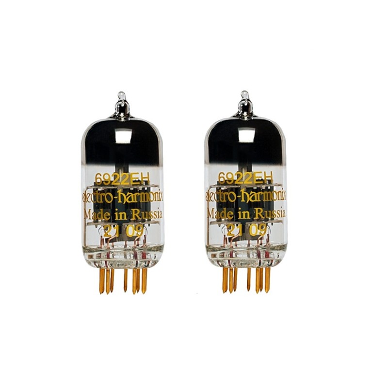 Electro Harmonix 6922/E88CC GOLD, selected preamplifier tubes matched in PAIR