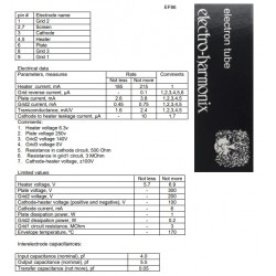 Electro Harmonix EF86, valvola preamplificatrice selezionata