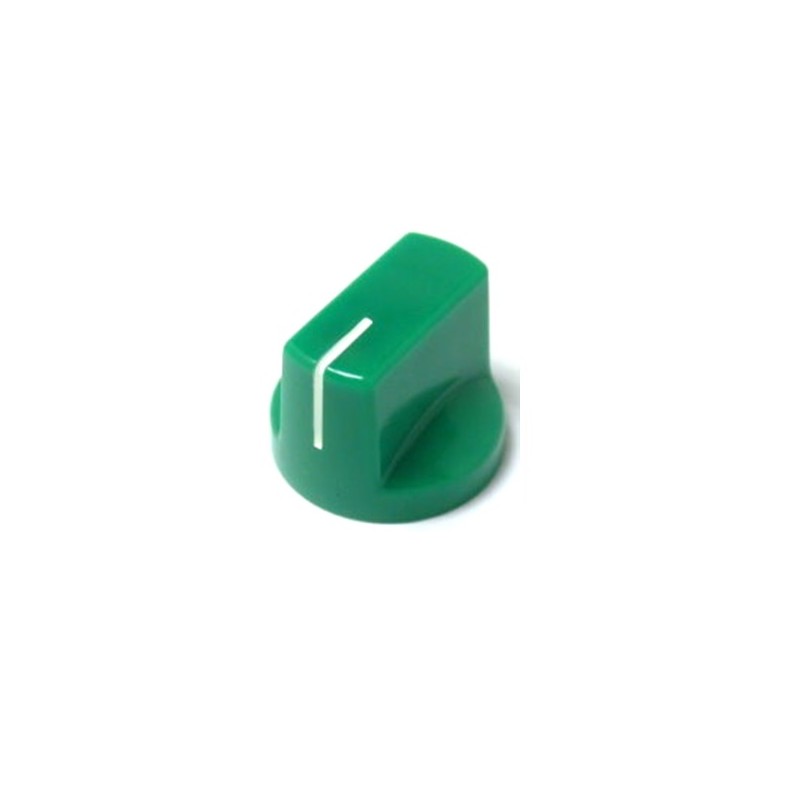 Davies 1510AH style GREEN knob, set screw, Ø ext. 19mm