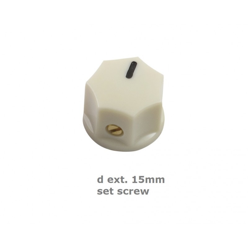MXR style 15mm CREAM knob