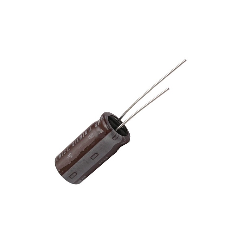 ELNA 'Silmic II' 100uF/35V, electrolytic capacitor, RFS-35V101MH5-5
