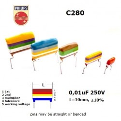Philips C280 0,01uF 250V