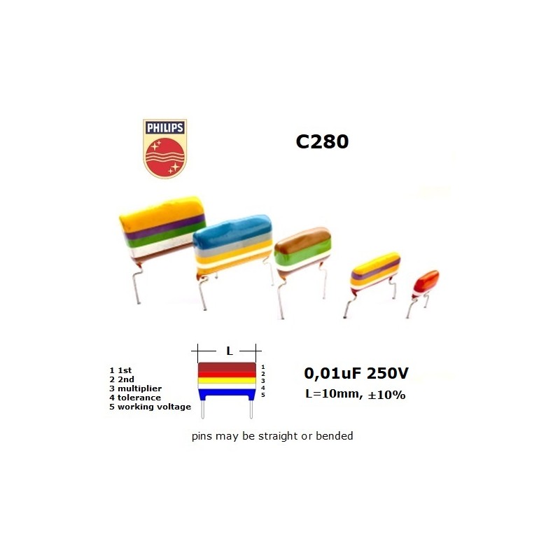 Philips C280 0,01uF 250V