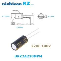 Nichicon Muse KZ 22uF 100V