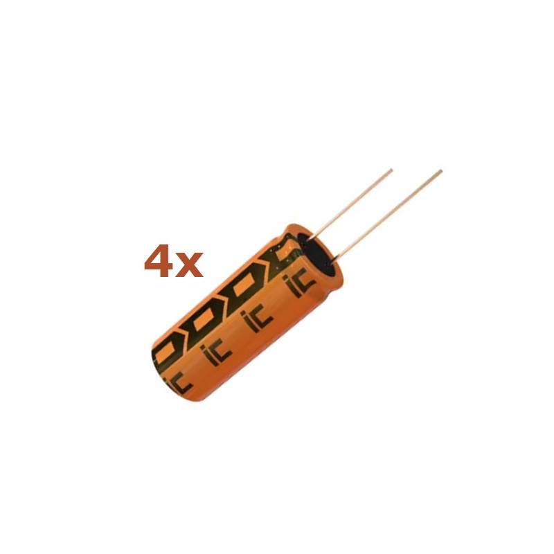 4x Illinois Capacitor CKR 15uF 50V radial electrolytic capacitor 156CKR050M