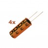 4x Illinois Capacitor CKR 22uF 50V, condensatore elettrolitico 226CKR050M