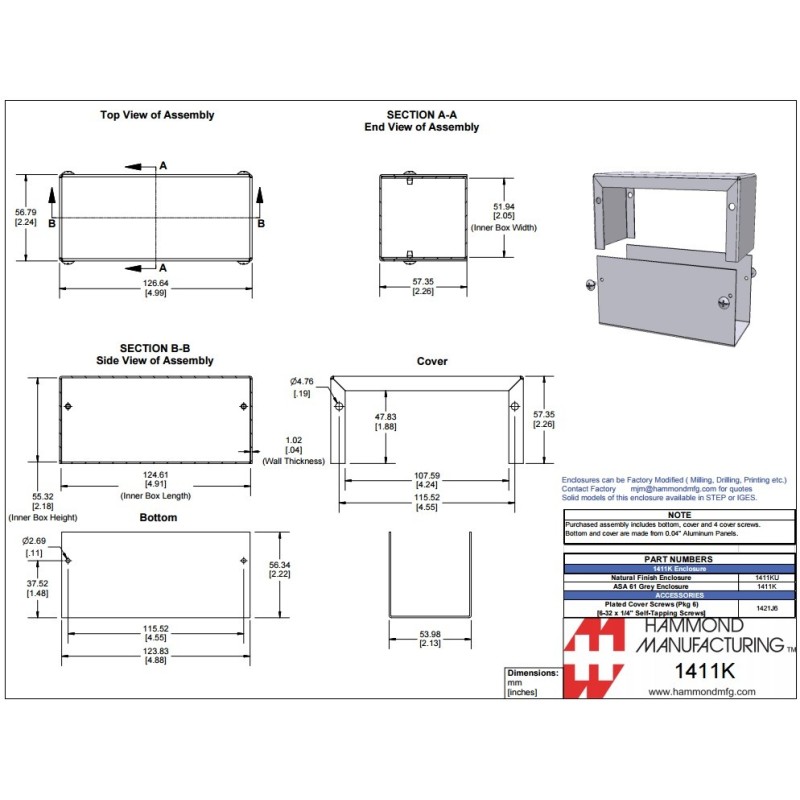 Hammond 1411KU