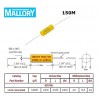 Mallory '150', 0,0047uF/630V 10% condensatore poliestere assiale 150472K630BB