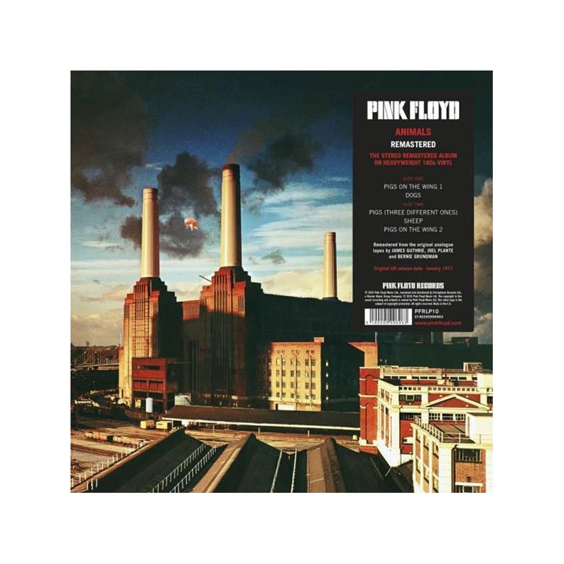 Pink Floyd: Animals (remastered), Pink Floyd Records, LP 180g. 0190295996963