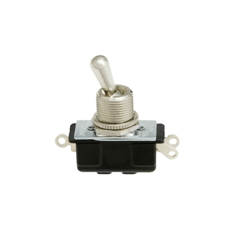 Carling 112-63, interruttore ON-OFF a levetta SPDT, pin a saldare