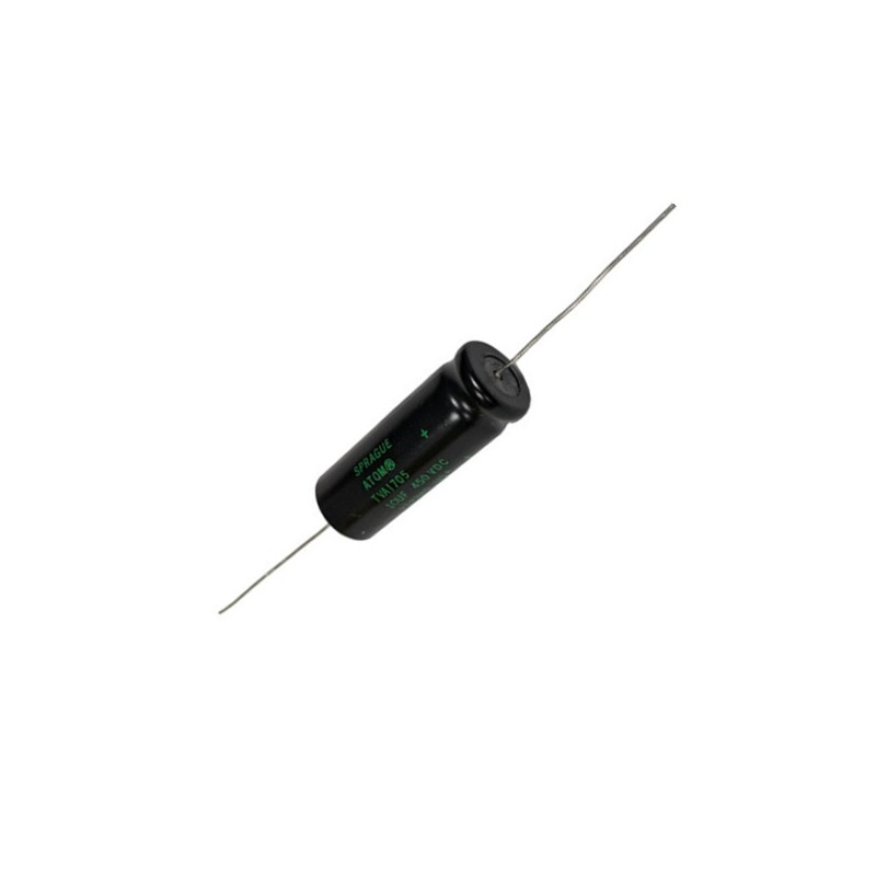 Sprague Atom 60uF/250V, axial electrolytic capacitor, TVA1513